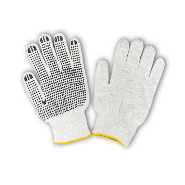 Guantes algodon c/puntos pvc