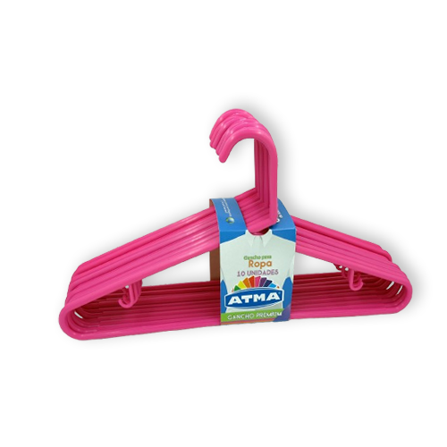 Percha Gancho 10 Unid Atma