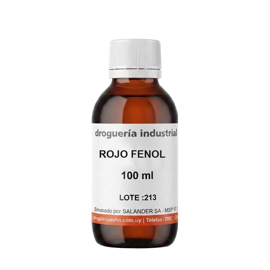Solucion Rojo fenol 0,02% (100ml)