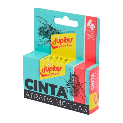Cinta atrapa moscas Jupiter (caja 4 unidades)