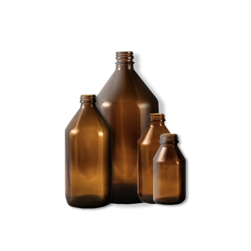 Frascos caramelo  vidrio