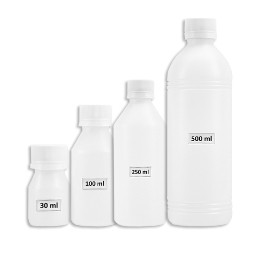 Frascos transparentes PEAD