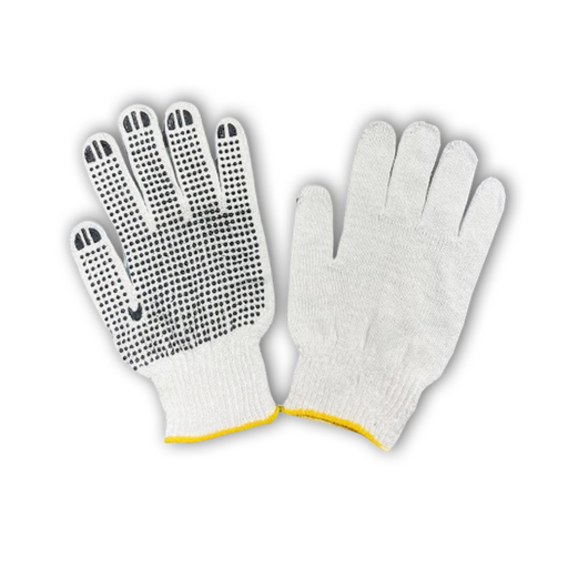 Guantes algodon c/puntos pvc
