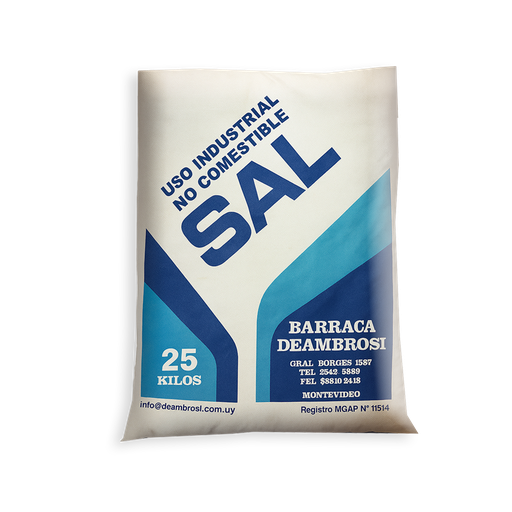 Sal de uso industrial bolsa 25kg