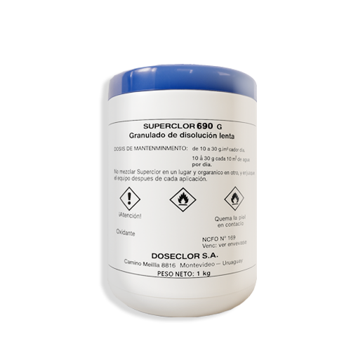 Cloro granulado SUPERCLOR MX 690 G